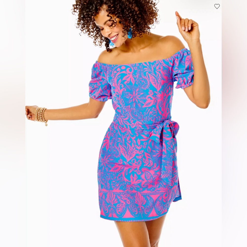 New Lilly Pulitzer off the shoulder romper size 2